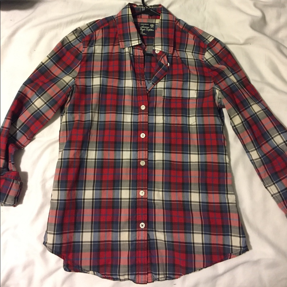 Plaid button down